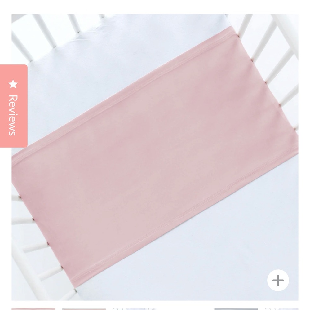 Soft Pink Stretchy Crib Sheet Panel - Kids
